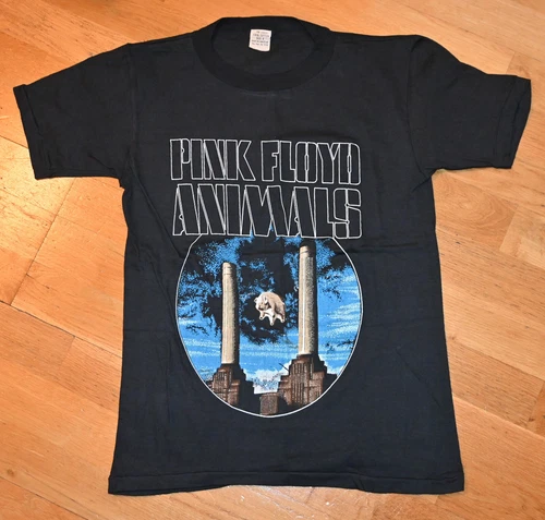 PINK FLOYD Rare! rock band concert tee t-shirt 1970s vintage concert t-shirt, vintage, size S, single stitch, B+ condition