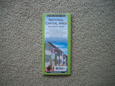 National Capital Area Vicinity paper map, new