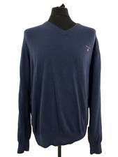Gant Cotton Jumper blue pullover Large L 42 chest Mens