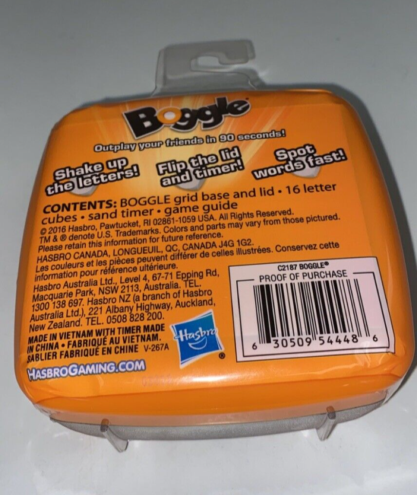 Boggle Classic by Hasbro Gaming Brand New for Ages 8 and Up | eBay