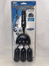 12 Volt Triple Socket Power Pod Individual On/Off 18702