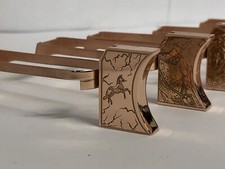 New laser engraved 1911 Rose Gold Plated Mirror Polished Long Pad Colt Horse #2