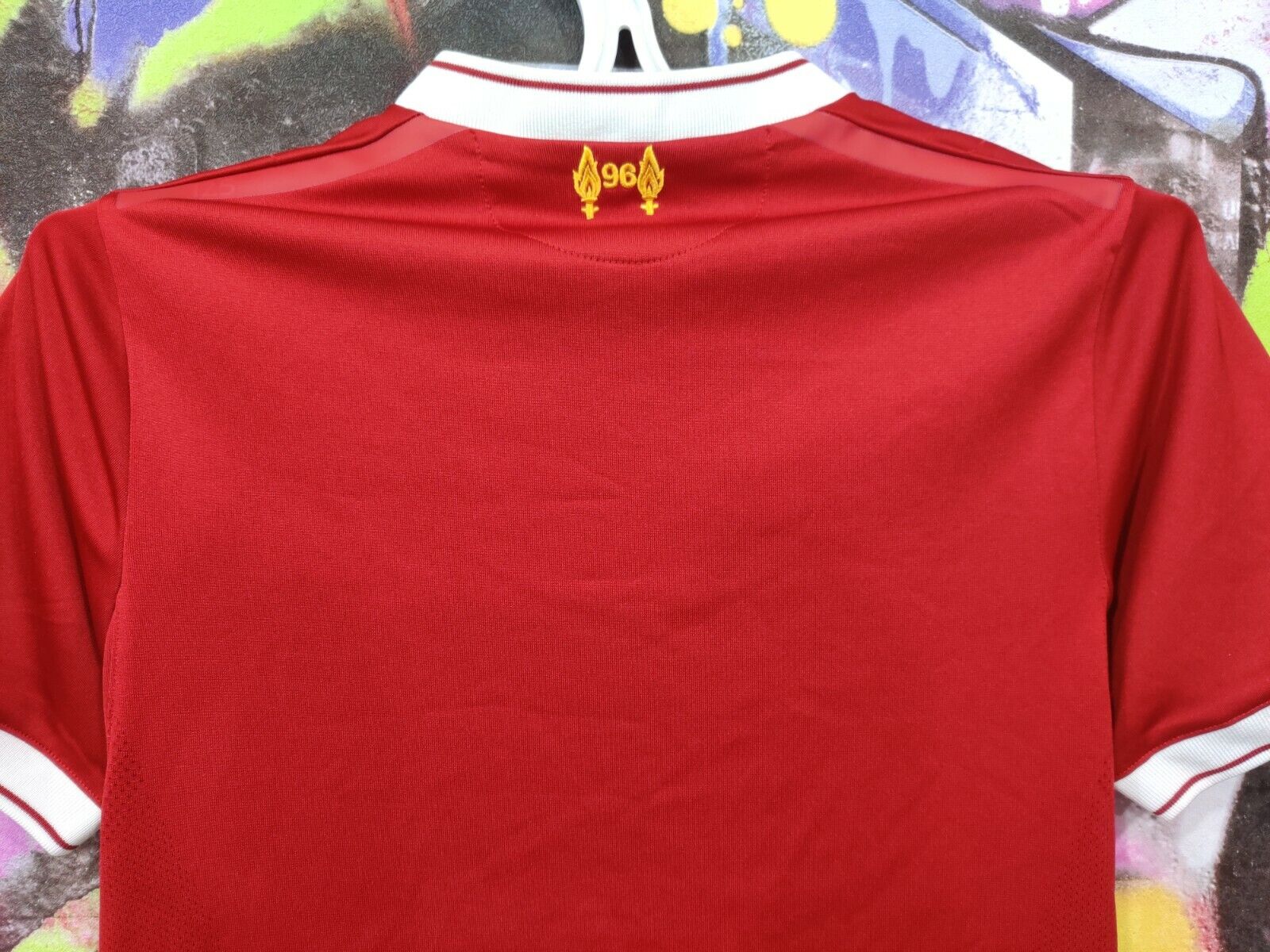 Liverpool FC NEW BALANCE Orange 125 Years Soccer Jersey shirt size XLB / XS