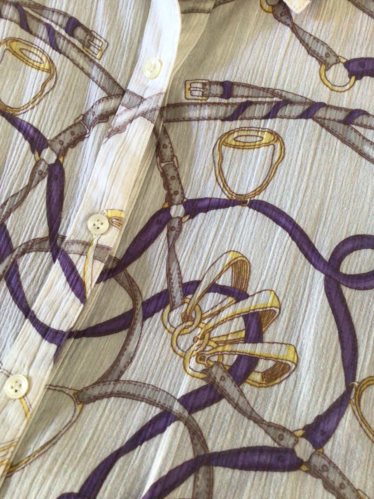 J. McLaughlin Equestrian Button Blouse - Women Si… - image 7