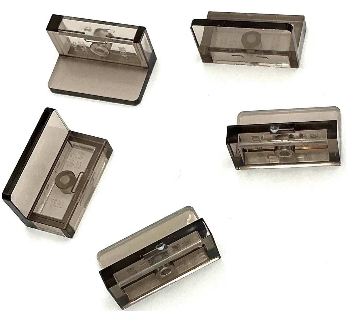 Lego 5 New Trans-Brown Old Trans-Black Panels 1 x 2 x 1 Parts | eBay