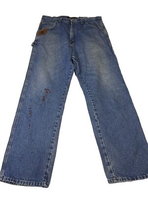 Wrangler Riggs Blue Carpenter Denim Jeans W38 L34