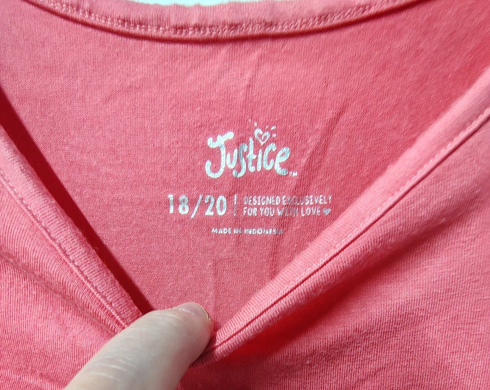 Justice Girls SZ 18-20 Pink Multi-Color Tie-Dye Tank Top - Image 4 of 4