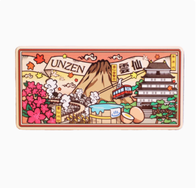 Japan Souvenir] Japanese Scenic Mount Fuji Kamakura Nara Fridge