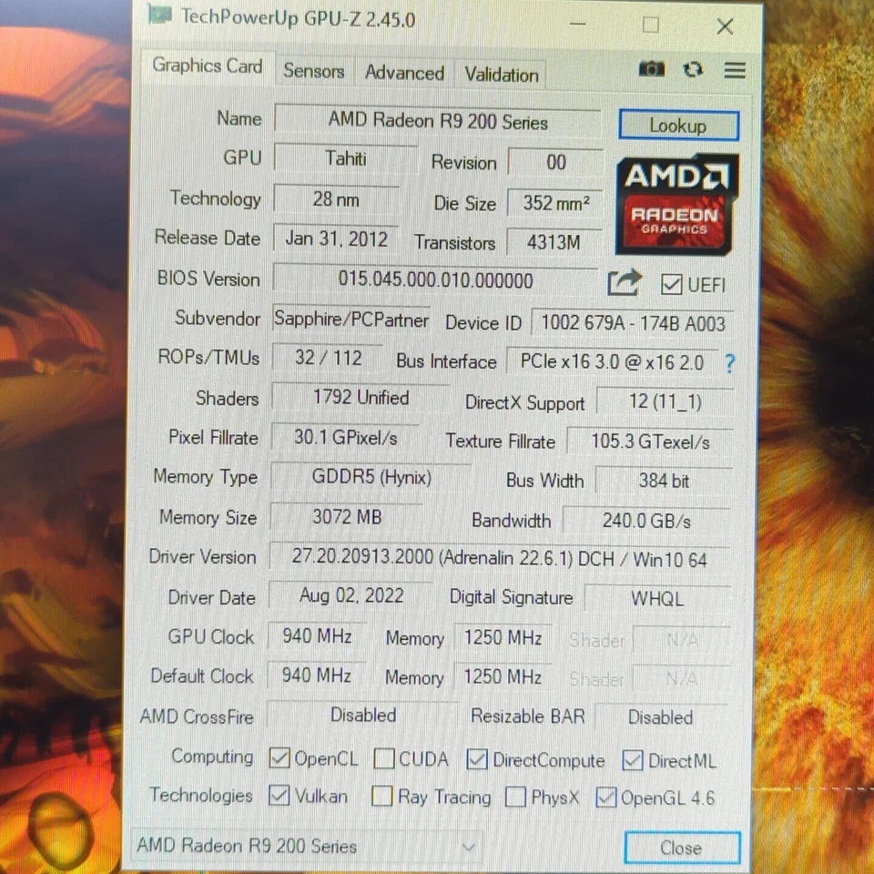 Sapphire R9 280 Dual-X 3GB PCIE GPU with Boost UEFI, Upgraded Fans Fresh Paste - Image 2 of 4