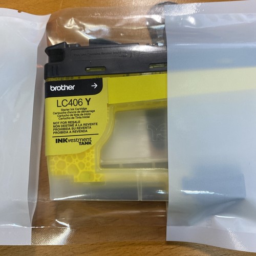 Brother Genuine LC406 Y Yellow Ink 