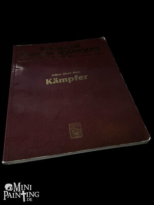 AD&D 2nd Edition ALLES ÜBER DEN KÄMPFER Spieler-Handbuch Erweiterungsband