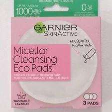 Garnier SkinActive Micellar Cleansing Eco Pads Reusable Makeup Remover Pads 3 ct