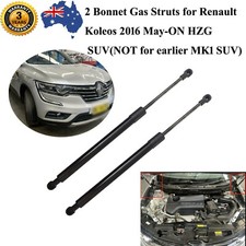 2 Front Bonnet Hood Lift Gas Stay Struts for Renault Koleos 2016-ON MK2 HZG SUV
