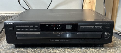 Sony MegaStorage 5 CD Compact Disc Player CDP-C260Z - Tested / Works - No Remote
