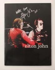 Elton John Signed Autograph Concert Tour Program Book - Beautiful Signature JSA