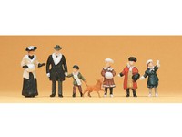 Preiser 12184 Winterliche Passanten Um 1900 7 Figuren Exklusivserie H0 Neu