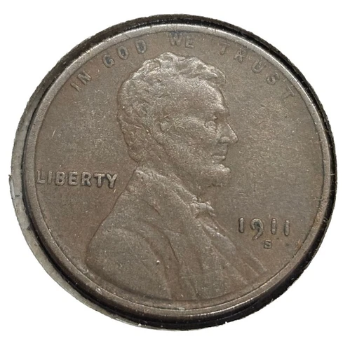 1911-S Lincoln Wheat Cent | CHOICE VERY FINE