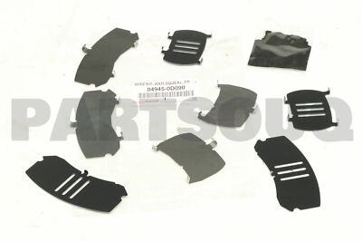 049450D090 Genuine Toyota SHIM KIT, ANTI SQUEAL, FRONT 04945-0D090 