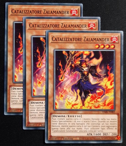 PlaySet 3 Karten: KATALYSATOR ZALAMANDER auf Italienisch DABL-IT082 Common YUGIOH