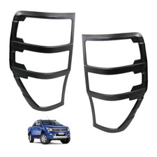 Fits Ford Ranger T6 Pickup 2011 2018 Rear Tail Lamp Light Cover Trim Matte Black Fits Ford Ranger T6 Pickup 2011 2018 Rear Tail Lamp Light Cover Trim Matte Black