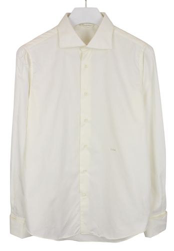 SUITSUPPLY Slim Fit Formal Shirt Men's XL Cutaway Collar Button Up