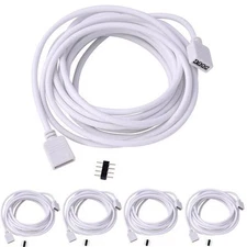 For sale 5pcs Extension cable connect 4pins plug led strip lights RGB 5050 3528