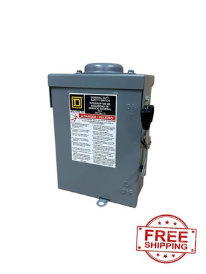 #ad #ad Square D D321NRB 30 Amp General duty Disconnect Type 3R Outdoor 240 VAC NEW $64.99