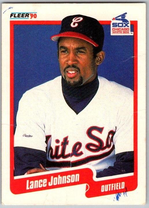 1990 Fleer #536 Lance Johnson