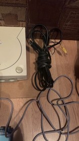 Sega Dreamcast Console w/ Controller Cords Blue VMU RumblePak Tested Free Ship