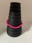 1980s Style Neon Pink & Teal Plastic Bracelet Set of 3 — photo 9