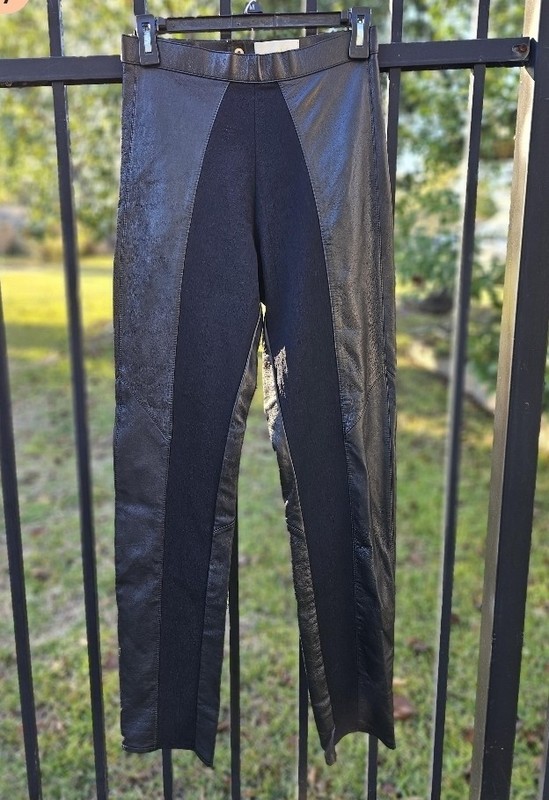 Cache Leather Pants S Womens 26 NwT Vintage
