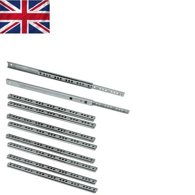 5er Set Schubladenführungen verzinkt kugelgelagert 17 x 278 mm für reibungslosen Betrieb