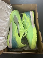 PUMA Ultra 5 Pro Cage Turf Soccer Cleats Mens Fizzy Apple / White Blue Size 10.5