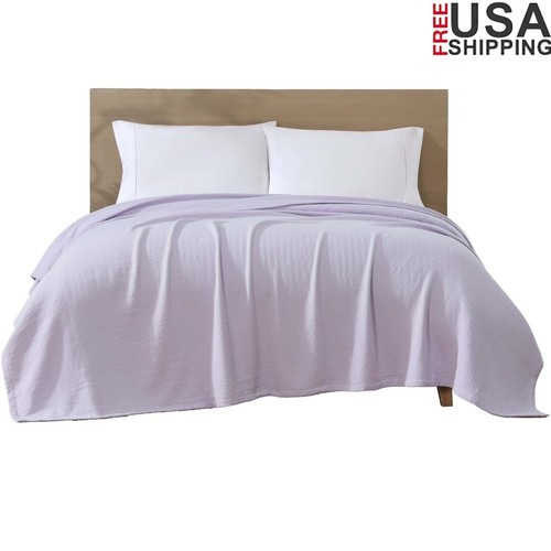 Coperta 100% cotone biologico tessuto diagonale spina di pesce comfort tutte le stagioni 90x90 - Foto 1 di 17