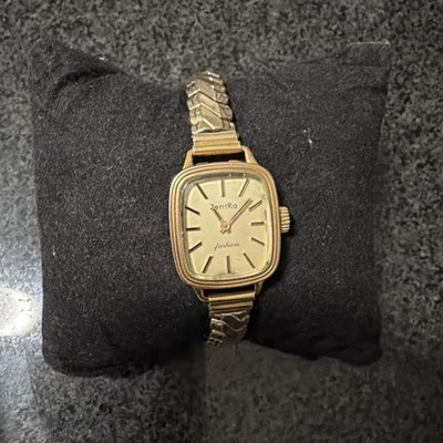 ZENTRA Handaufzug Vintage Damen Uhr Vintage Gold Filled Square Watch