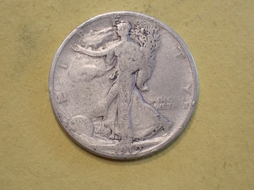 1919 S Walking Liberty Silver Half Dollar Good Cond WL 25 005