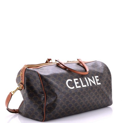 セリーヌ Celine Voyage Duffle Bag Triomphe Coated Canvas Large | eBay