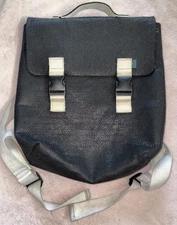 M.R.K.T. Mad Rabbit Kicking Tiger Backpack Black Felt 15"x15"Snap Divider X12