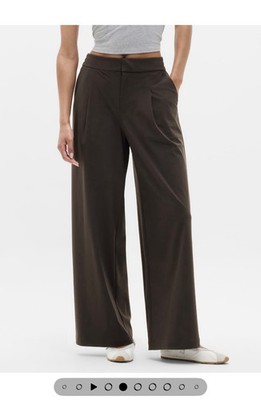 Athleta pinnacle High Rise Trousers Truffle S 6