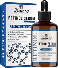 Retinol Serum 2.5% with Acide Hyaluronique anti Ride, anti Age Puissant Rétinol