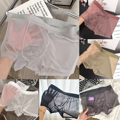 Stylische durchsichtige Herrenhose leichte und atmungsaktive Unterwäsche für Männer