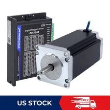 Nema 23 Stepper Motor 3Nm(425oz.in)  4.2A 113mm Φ8mm & Driver DM556T CNC Kit