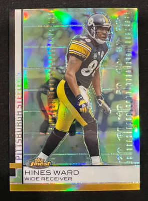 HINES WARD 2009 Topps Finest Green Refractor #7 NFL Pittsburgh Steelers #184/199