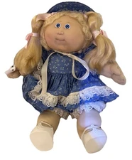 Vtg 1982 Cabbage Patch Kid Doll Blonde Yarn Hair-5098 Xavier Roberts 1986