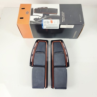 OEM Harley 18-26 Softail Adversary Collection Floorboards black/orange 50502256