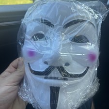 V for Vendetta Mask Guy Fawkes Anonymous Hacker Halloween Cosplay Party Props