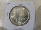 1921 MORGAN SILVER DOLLAR UNCIRCULATED AND 13 WHEAT PENNIES 😎 AS 🧊