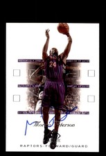 Signed Basketball Card Auto Morris Peterson 2001-02 SP Authentic #83 Raptors