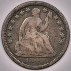 1849 Seated Liberty H10c half dime - G/VG - details rev, LIBERTY (E169)