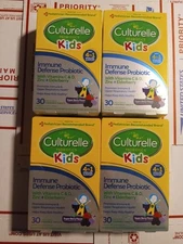 4x Culturelle KIDS Immune Defense Probiotics 30 Chewable Zinc Elderberry